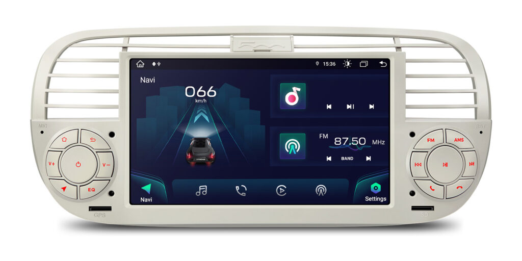 Fiat 500 | Android / iPhone | Octa Core | 4GB RAM & 64GB ROM | Global 4G LTE Solution | IA7250FLCS